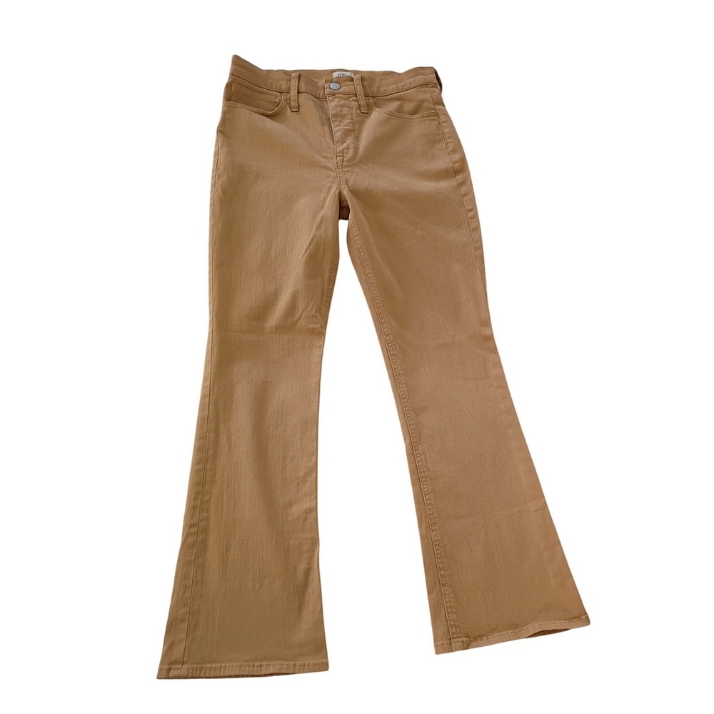 J.Crew 9" Billie Demi Boot Crop Jean Camel Tan 26Tx28" High Rise Pants NWOT $128